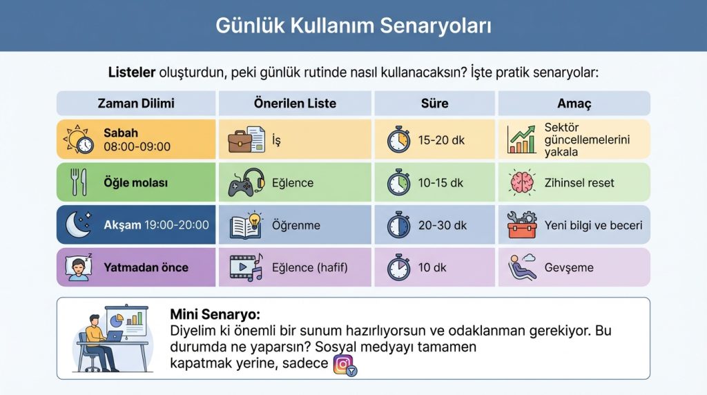 Günlük Kullanım Senaryoları