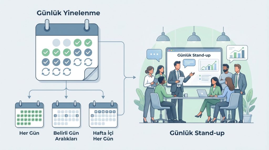 Outlook’ta Tekrarlayan Toplantı Oluşturma 3 Günlük Yinelenme
