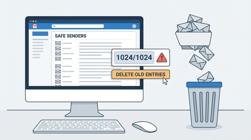 Outlook’ta Güvenilir Gönderen Listesi Oluşturma Mantığı 5 Güvenilir gönderen listesine kaç adres ekleyebilirim?