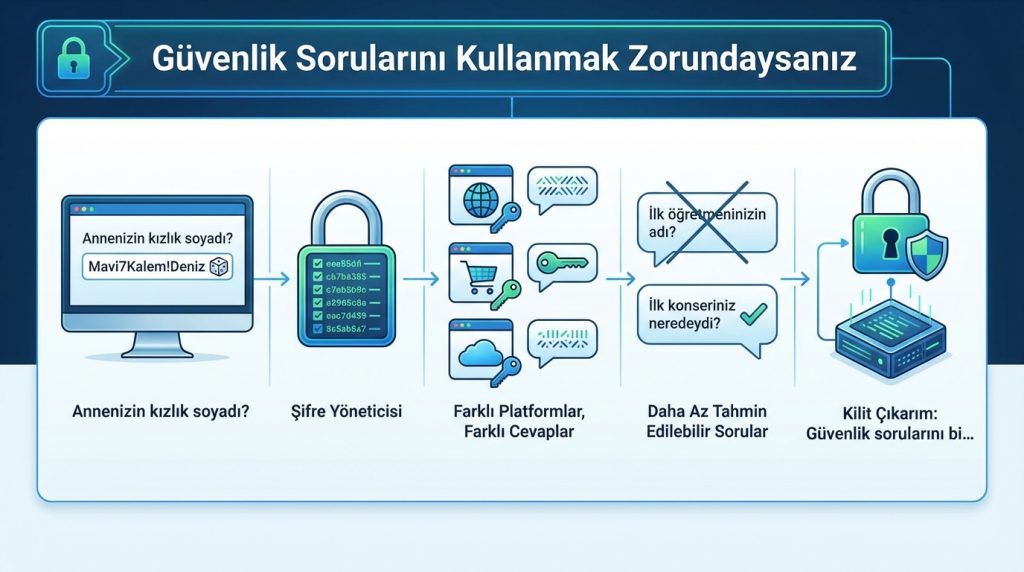 Güvenlik Sorularını Kullanmak Zorundaysanız