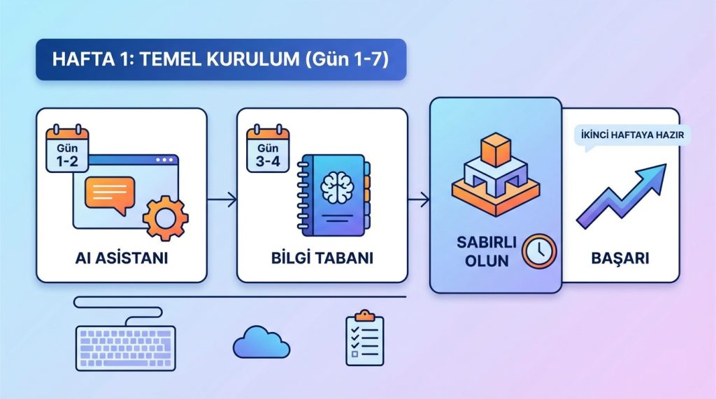 Hafta 1: Temel Kurulum (Gün 1-7)