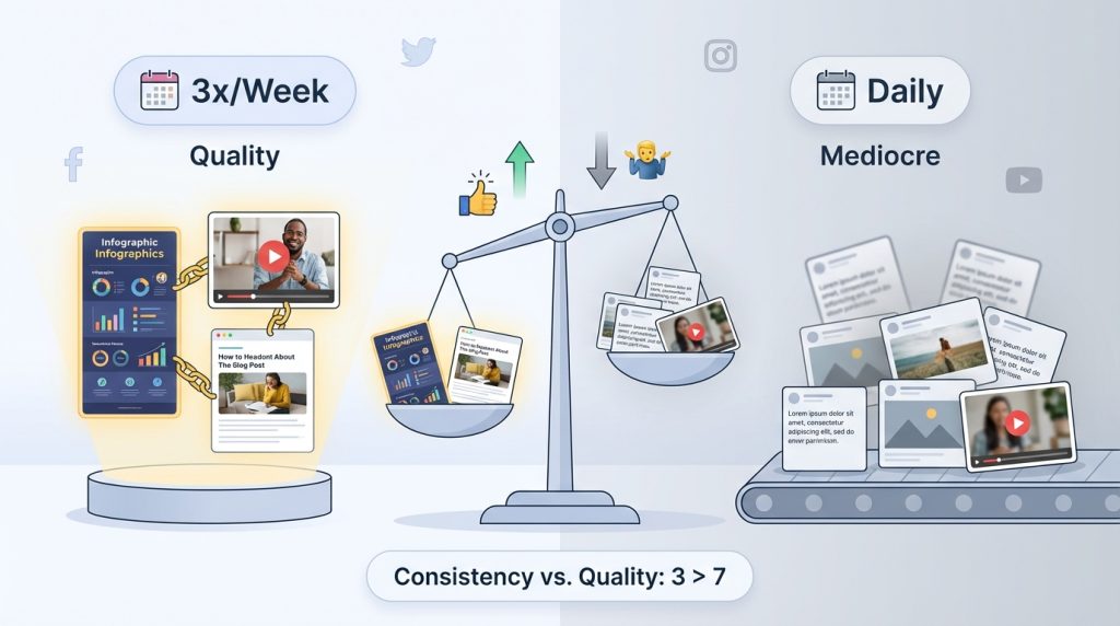 İçerik tüketiminden üretime geçiş: paylaşım planı nasıl yapılır? 4 Haftada kaç içerik paylaşmalıyım?