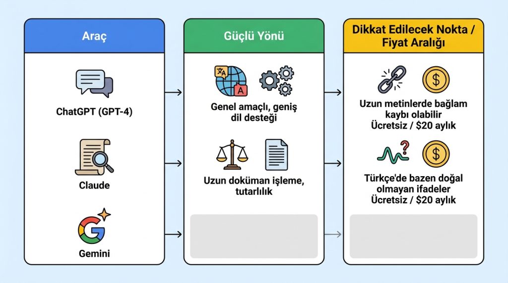 Hangi Araçlar Ne İşe Yarar?