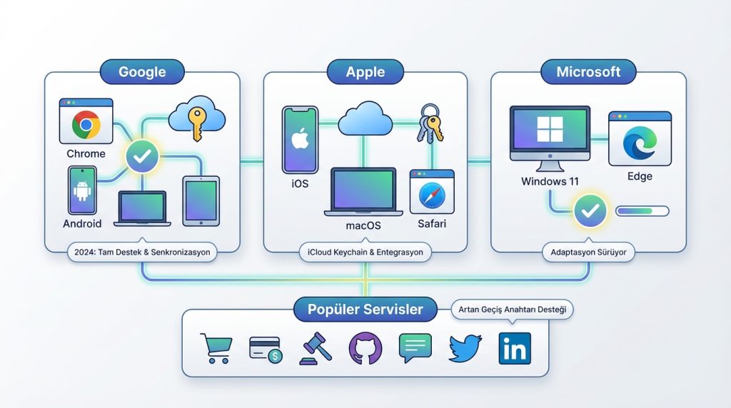 Hangi Platformlar Passkey Destekliyor?
