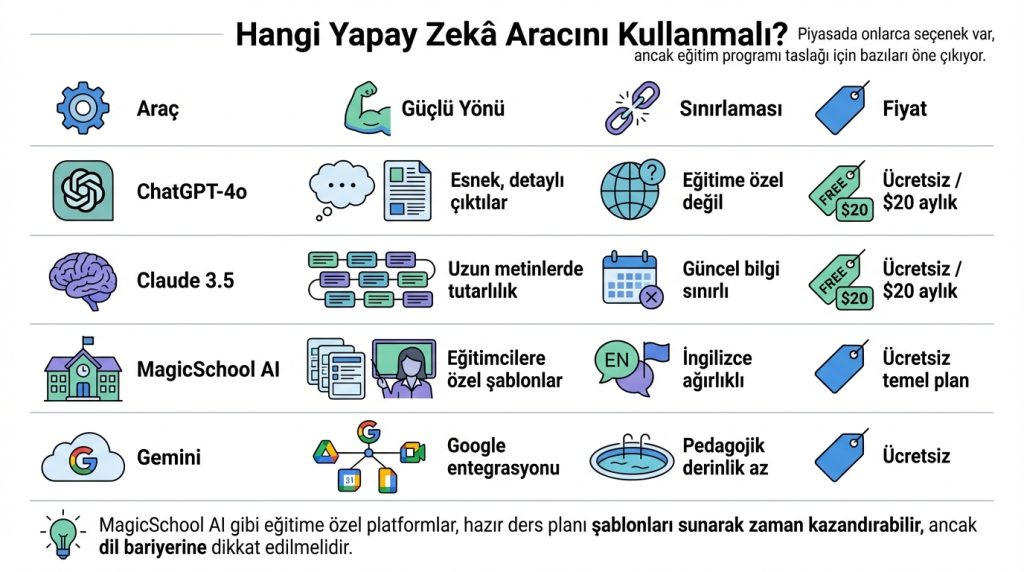 Hangi Yapay Zekâ Aracını Kullanmalı?