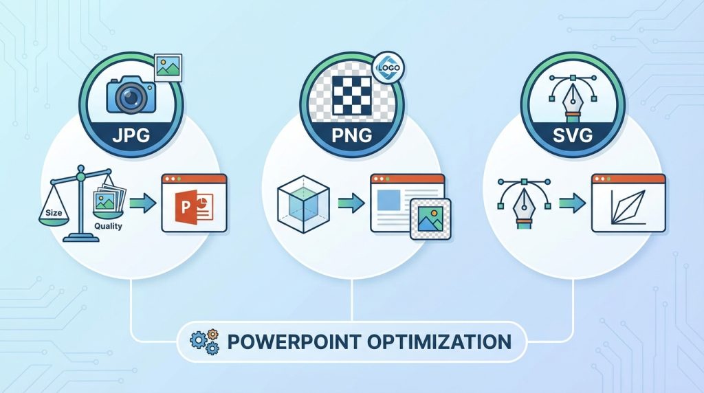 PowerPoint’te Arka Plan Görseli Kullanırken Dikkat Edilecekler 5 Hangi görsel formatı PowerPoint için en uygun?