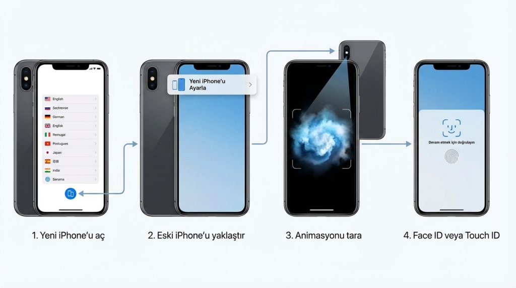 Hızlı Başlangıç ile Aktarım Adımları