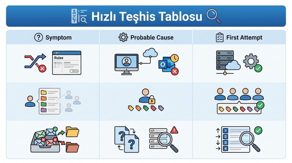 Hızlı Teşhis Tablosu