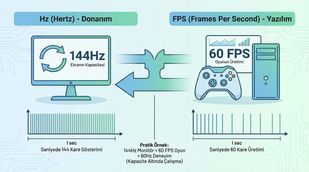 Ekran yenileme hızı (Hz) nedir? 60/120/144 farkı kimlere yarar? 4 Hz ve FPS Farkı