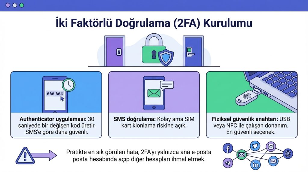 İki Faktörlü Doğrulama (2FA) Kurulumu