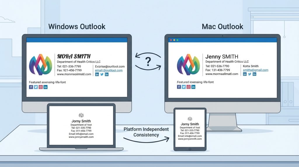 İmzam Windows Outlook'ta farklı görünüyor, ne yapmalıyım?