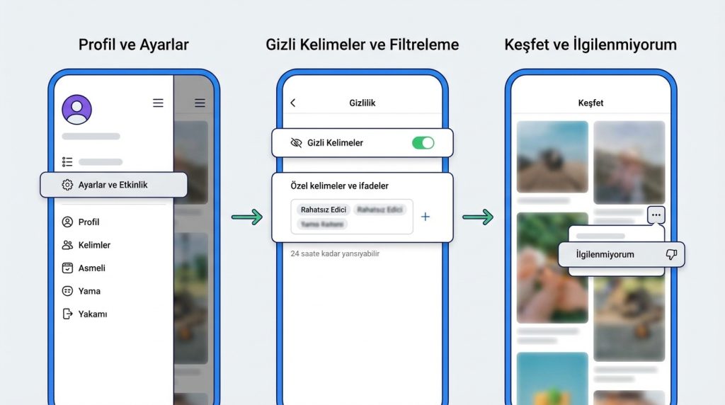 Instagram'da Önerilen İçerikleri Filtreleme