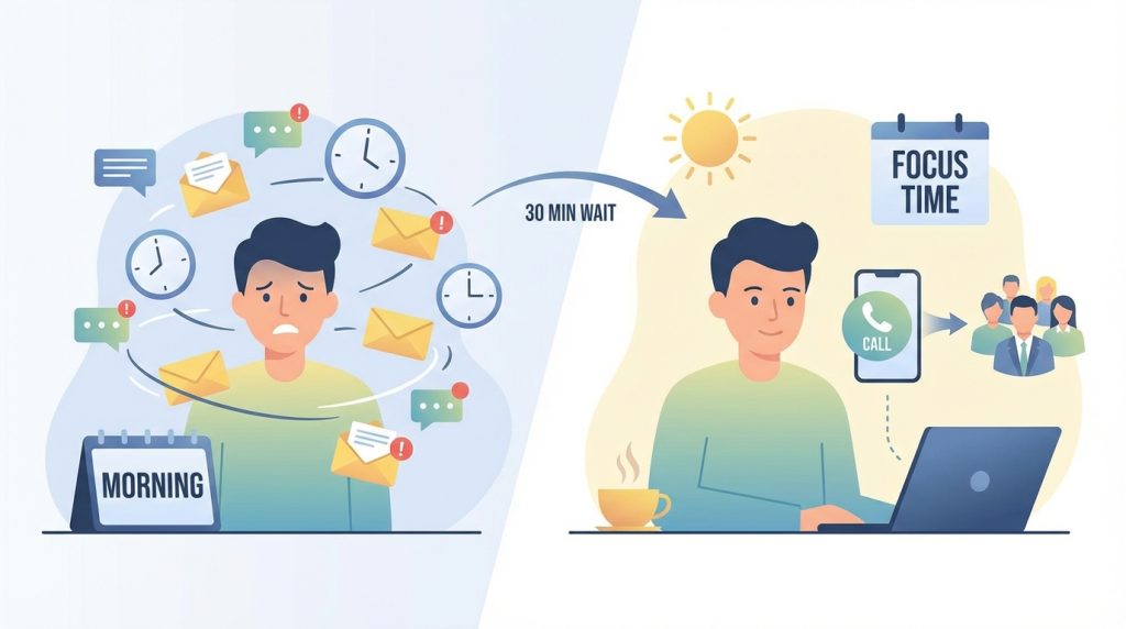 İş e-postalarını sabah kontrol etmesem sorun olmaz mı?
