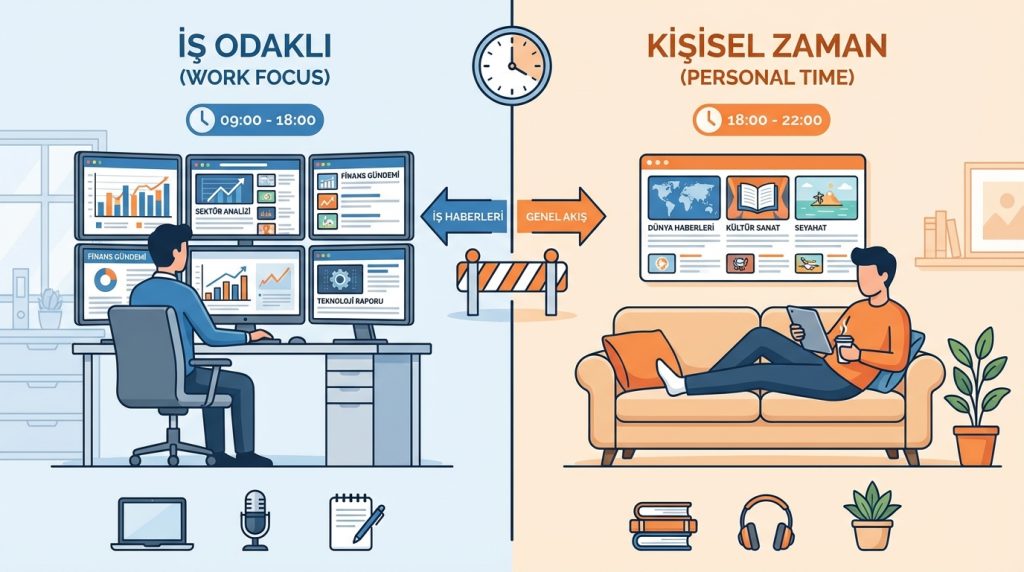 Haber tüketimi için zaman penceresi belirleme: daha az stres, daha çok kontrol 4 İş gereği sürekli haber takip etmem gerekiyor, ne yapmalıyım?