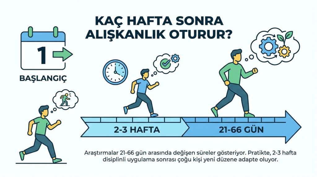Kaç hafta sonra alışkanlık oturur?