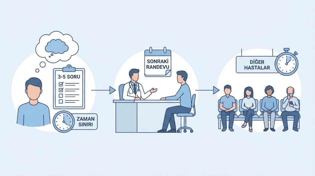 Sağlık randevusu öncesi soru listesi 4 Kaç soru sormak uygun olur?