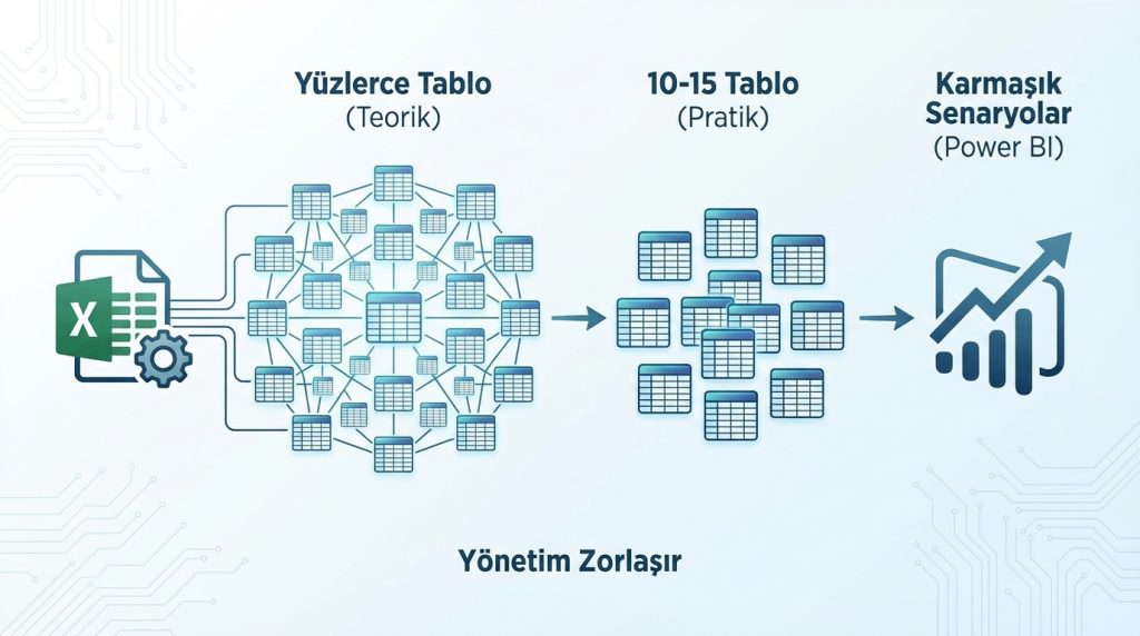 Kaç tablo arasında ilişki kurulabilir?