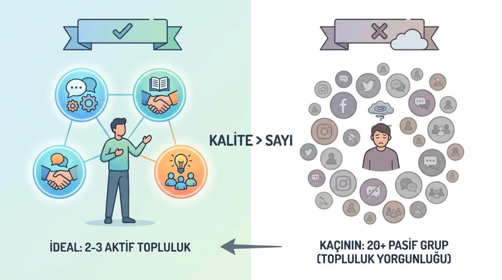 Kaç topluluğa üye olmak ideal?