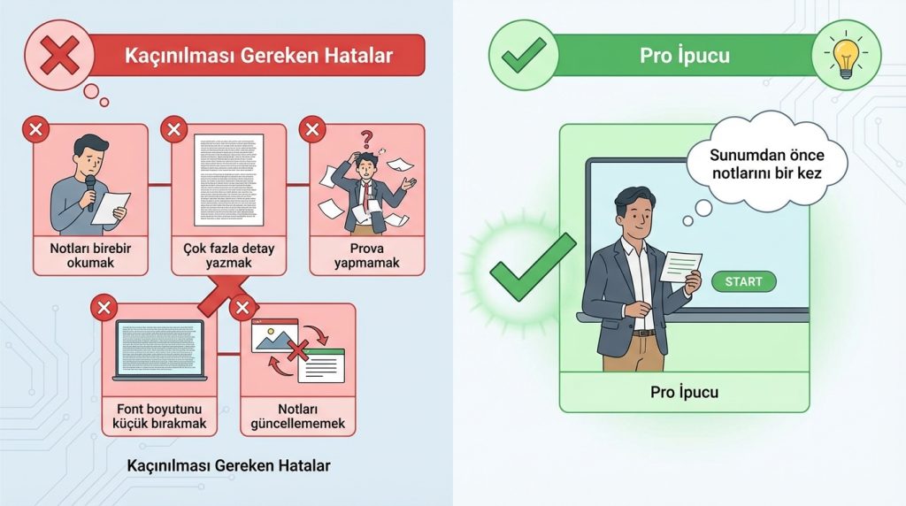 Kaçınılması Gereken Hatalar