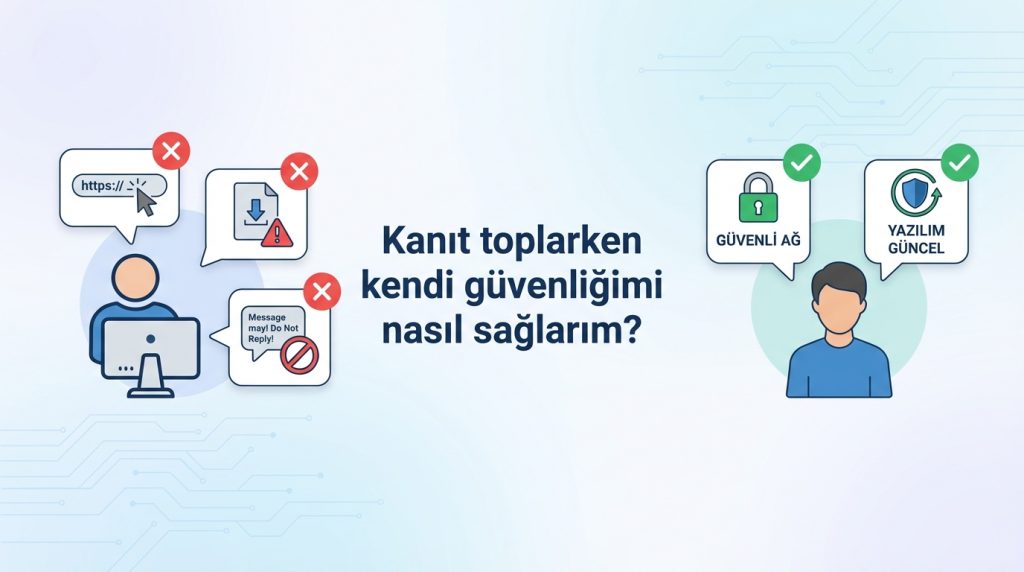 Kanıt toplarken kendi güvenliğimi nasıl sağlarım?