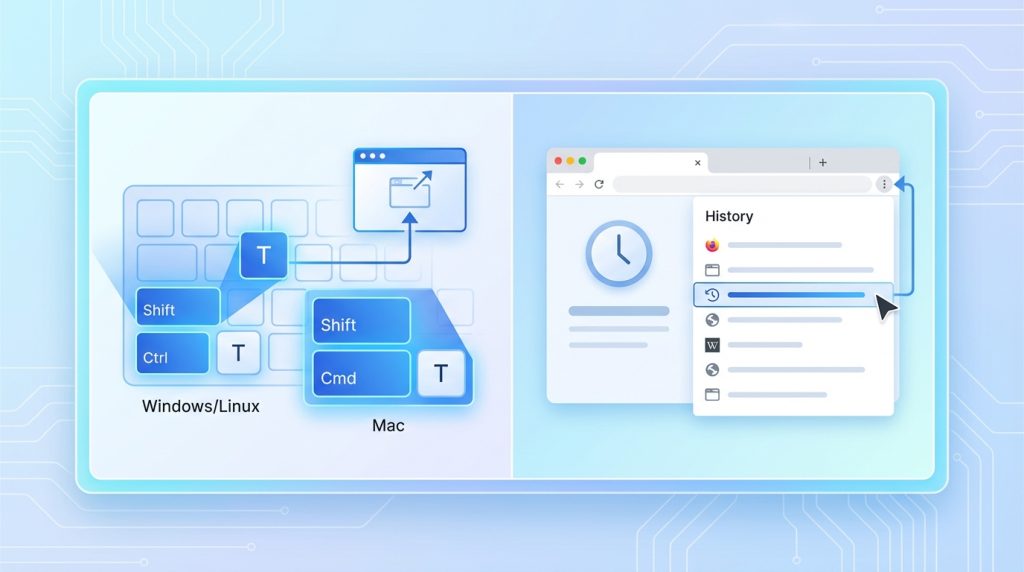 Kapatılan sekmeleri nasıl geri getiririm?