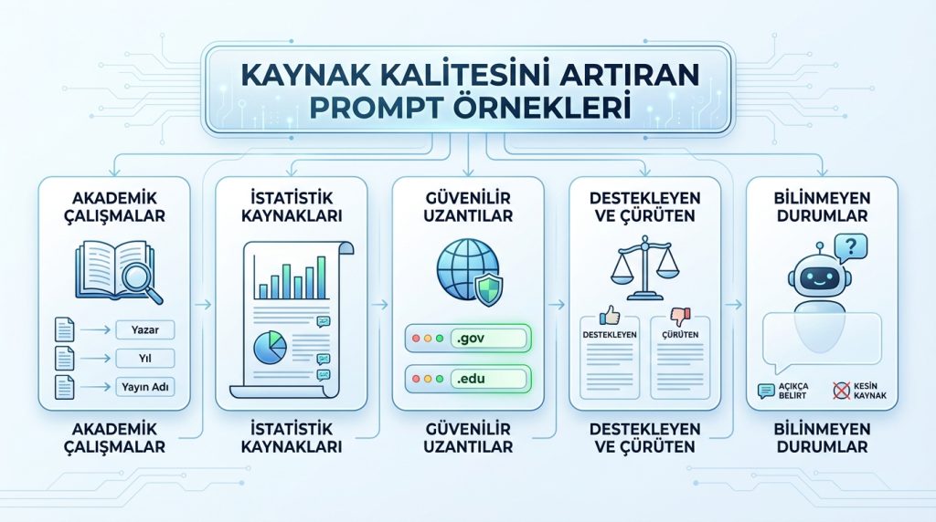 Kaynak Kalitesini Artıran Prompt Örnekleri