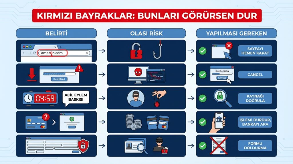 Kırmızı Bayraklar: Bunları Görürsen Dur