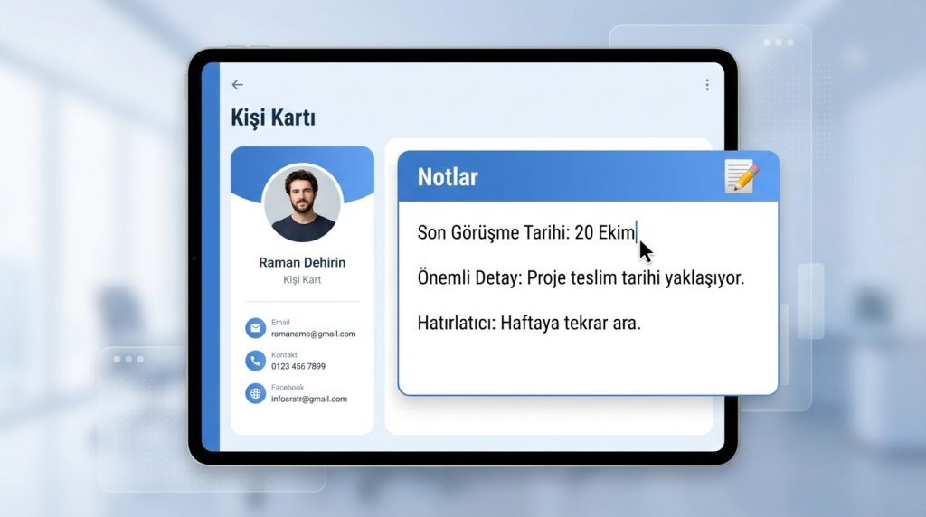 Kişi Kartına Ek Bilgi Ekleme