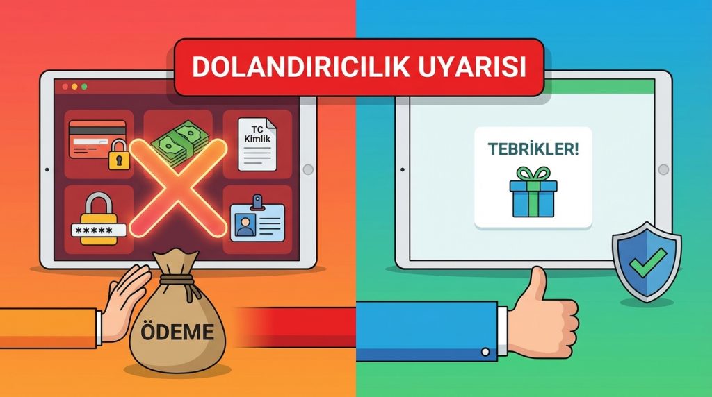 Sahte çekiliş ve influencer taklitleri: Dolandırıcılık işaretleri 2 Kişisel Bilgi veya Para Talebi