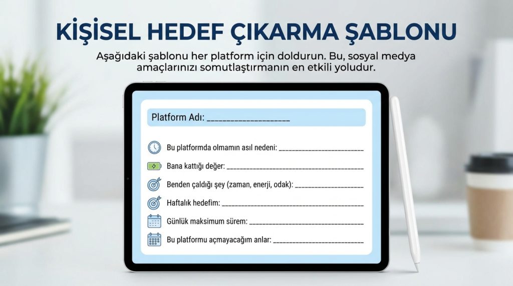 Kişisel Hedef Çıkarma Şablonu