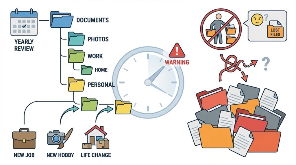 Dijital dosyalama: “Belgeler” klasörü nasıl yapılandırılır? 5 Klasör yapımı ne sıklıkla güncellemeliyim?