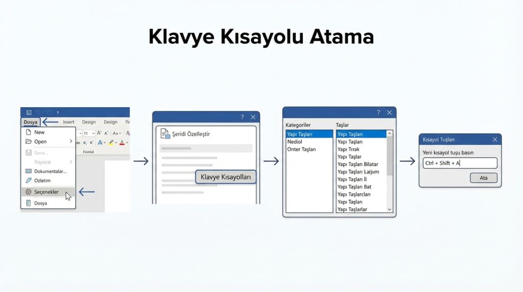 Klavye Kısayolu Atama