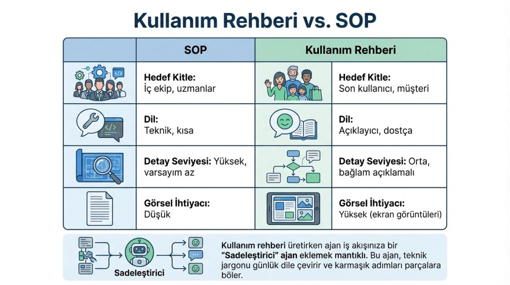 Kullanım Rehberi vs. SOP