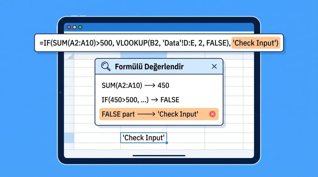 Kural 10: Formülleri Adım Adım Test Edin