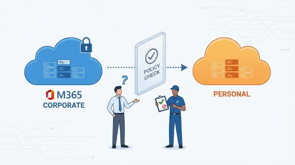 Kurumsal Microsoft 365 hesabımı kişisel hesaba taşıyabilir miyim?