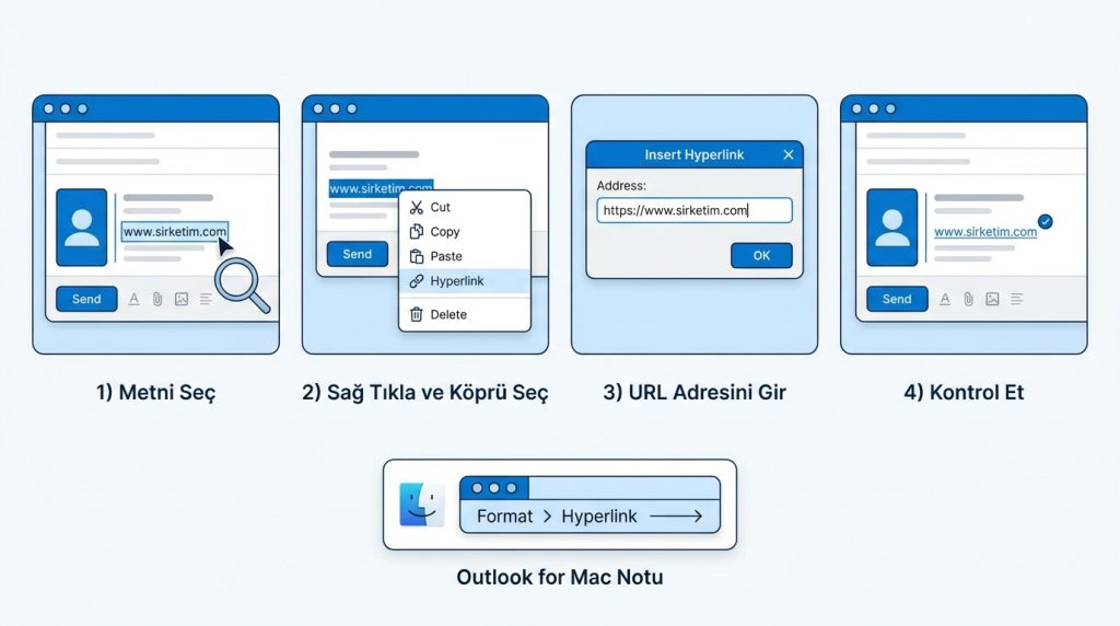 LinkEkleme Adımları