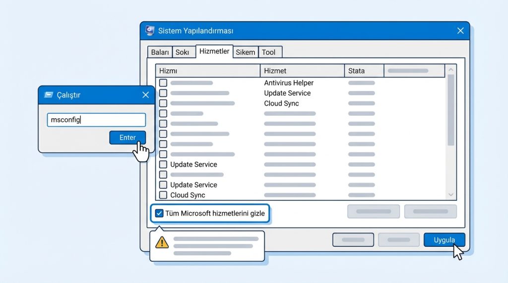 MSConfig (Sistem Yapılandırması)