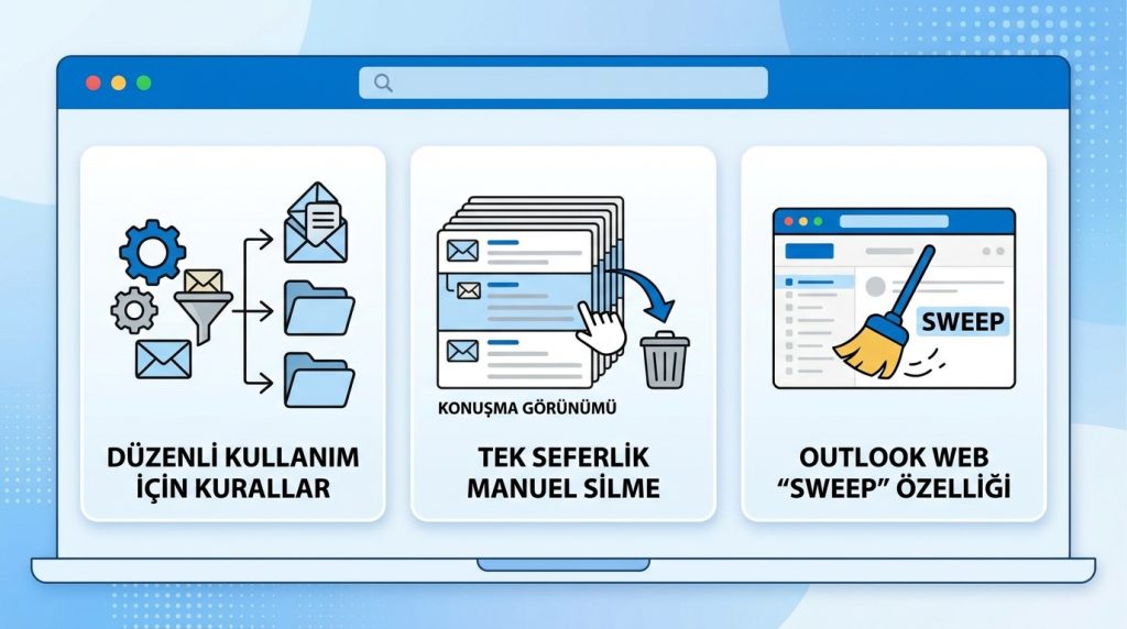 Outlook for Mac'te Hızlı Temizlik için Konuşma Temizleme Mantığı 5 Mac'te e-posta temizliği için en etkili yöntem hangisi?