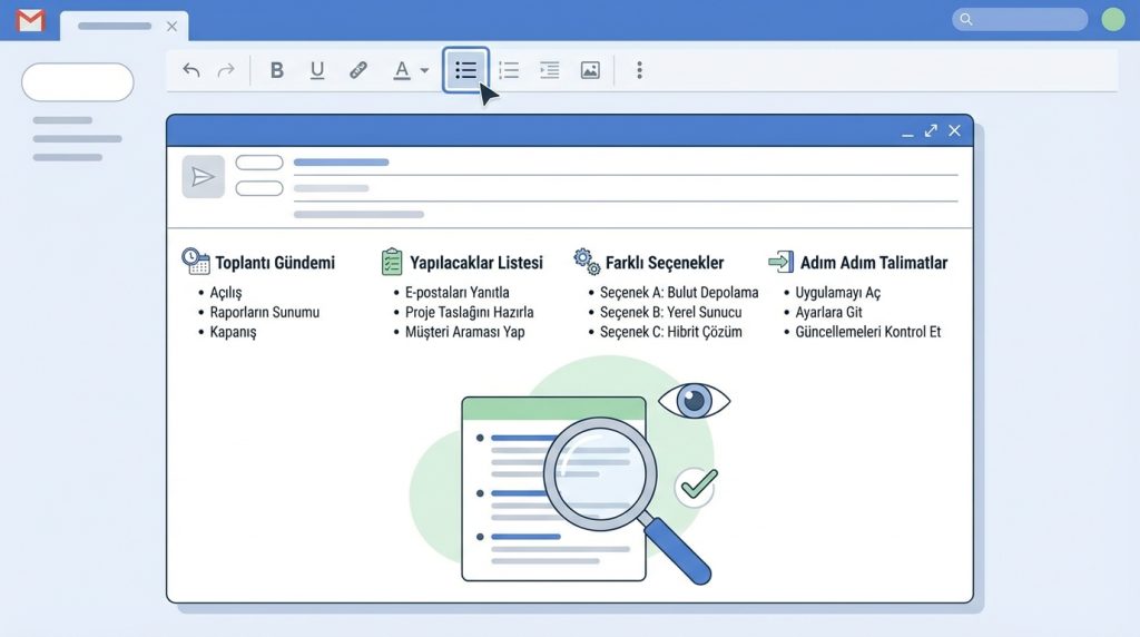 Outlook for Mac'te E-posta Yazımında Okunabilirlik Kuralları 2 Madde İşaretlerini Etkili Kullan