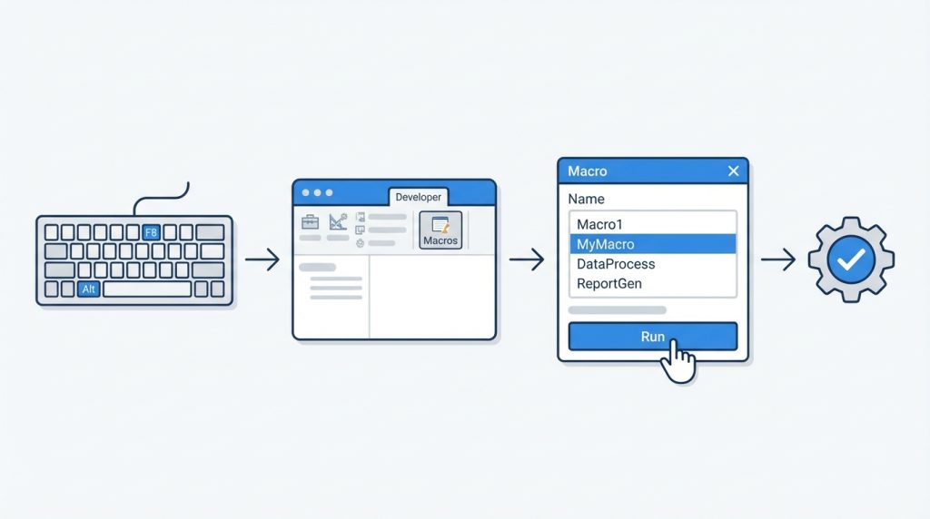 Makro İletişim Kutusuyla Çalıştırma (Temel Yöntem)