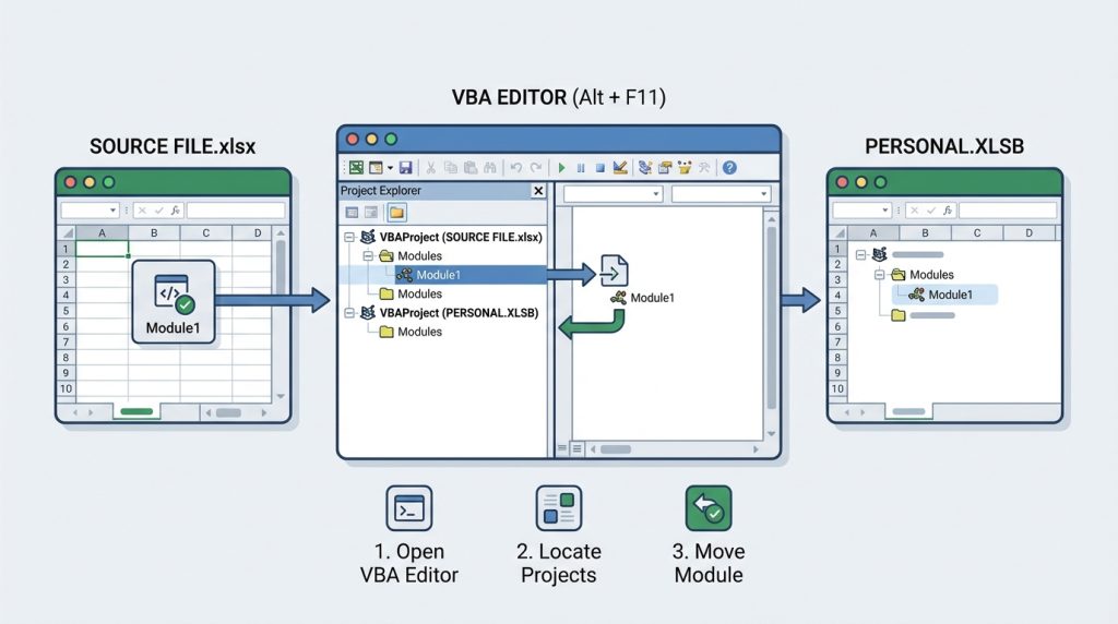 Makrolarını Personal.xlsb'ye Nasıl Taşırsın?