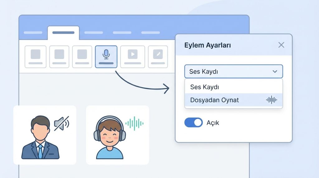 PowerPoint’te Slayt İçinde Menü Yapma 5 Menüye ses efekti eklenebilir mi?