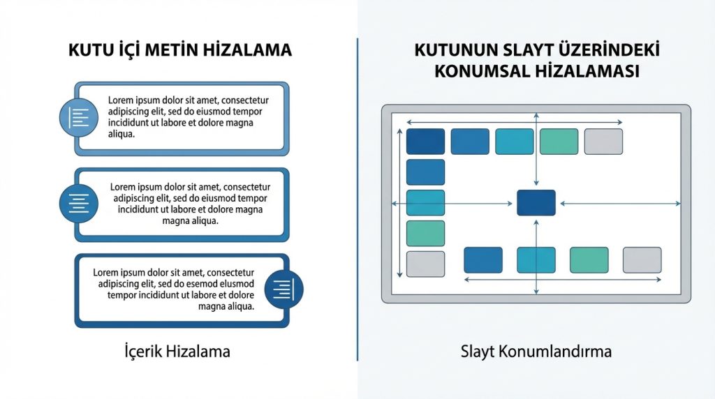 Metin Kutusu Hizalama Teknikleri
