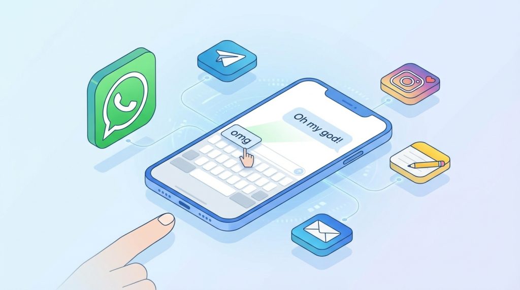 Metin kestirmeleri WhatsApp ve Instagram'da çalışır mı?