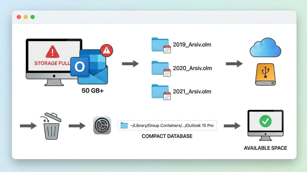 Outlook for Mac'te Arşivleme Stratejisi Dosyalama Standardı 2 Mini Senaryo: Şu Durumda Ne Yaparsın?