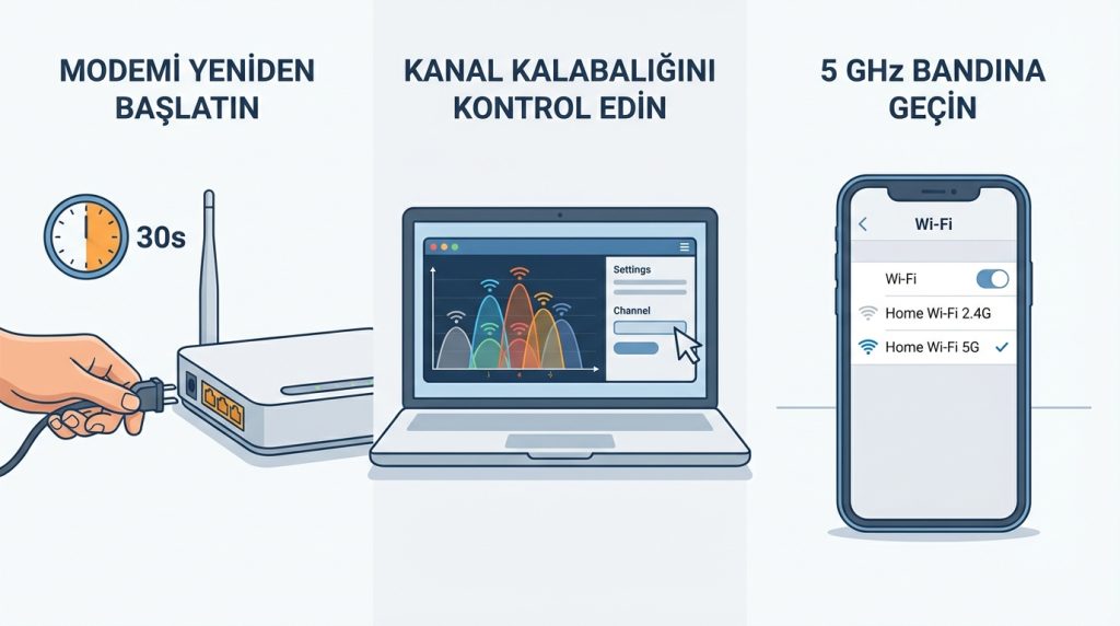 iPhone’da Wi-Fi Bağlantı Sorunları: Hızlı Çözüm Listesi 3 Modem ve Router Kaynaklı Sorunlar