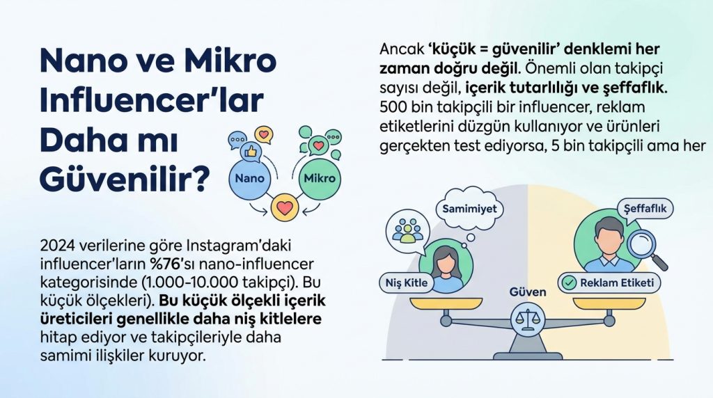 Nano ve Mikro Influencer'lar Daha mı Güvenilir?