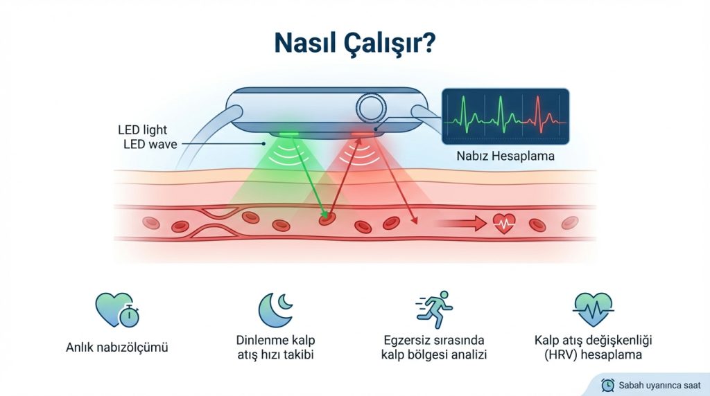 Akıllı saat sensörleri neyi ölçer? 2 Nasıl Çalışır?