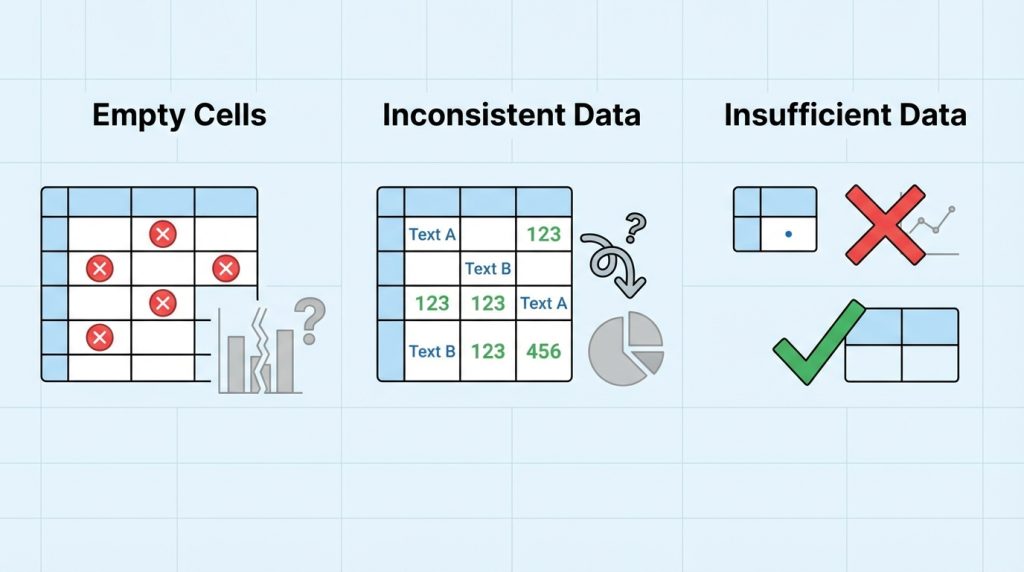 Excel’de Önerilen Grafikler Nedir? Hızlı Görselleştirme Yöntemi 4 Neden Excel bana grafik önermiyor?