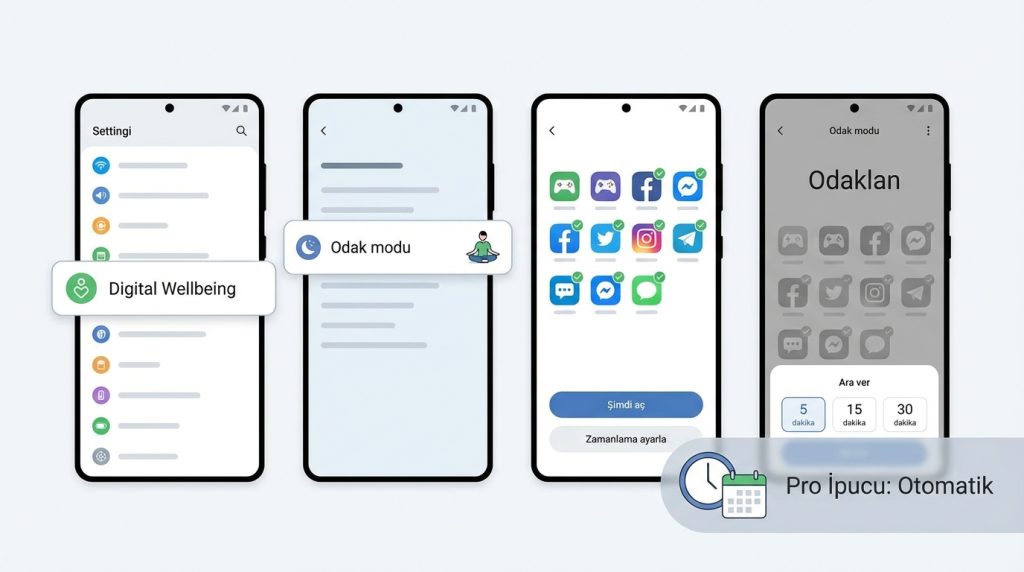 Odak Modunu Etkinleştirme